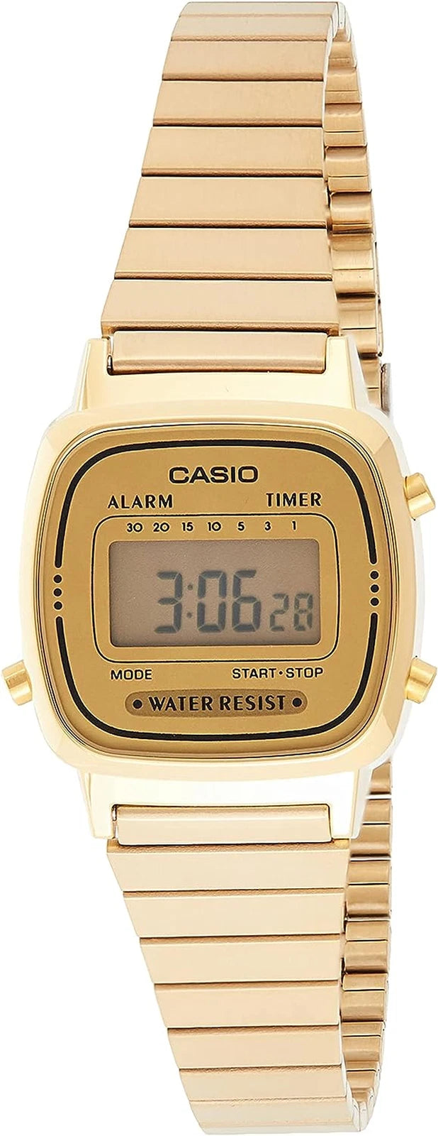 CASIO VINTAGE LA670WGA-9 Ladies Gold Digital Watch - Casio Classics