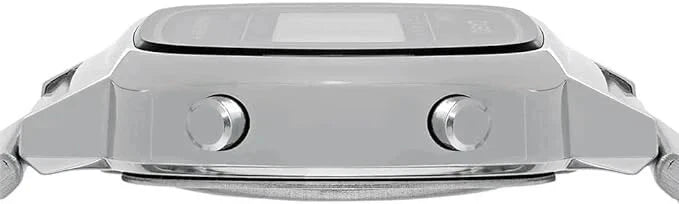 CASIO VINTAGE LA670WA-7D Women's Silver Digital Petite Watch - Casio Classics