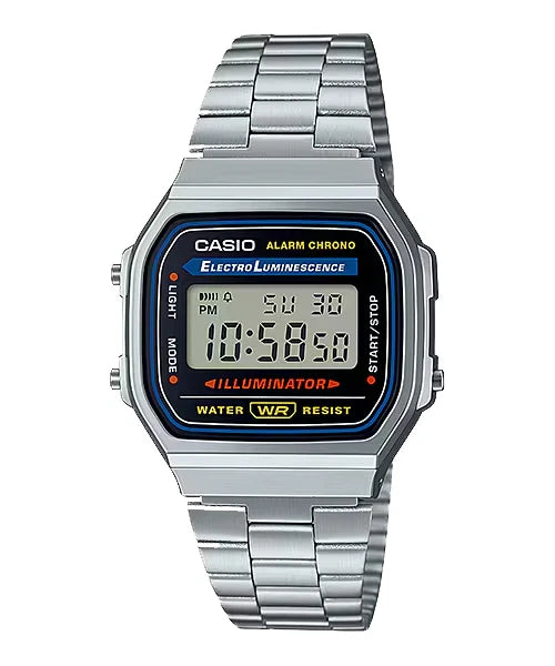 CASIO VINTAGE A168WA-1WDF A168 Vintage Silver Watch - Casio Classics