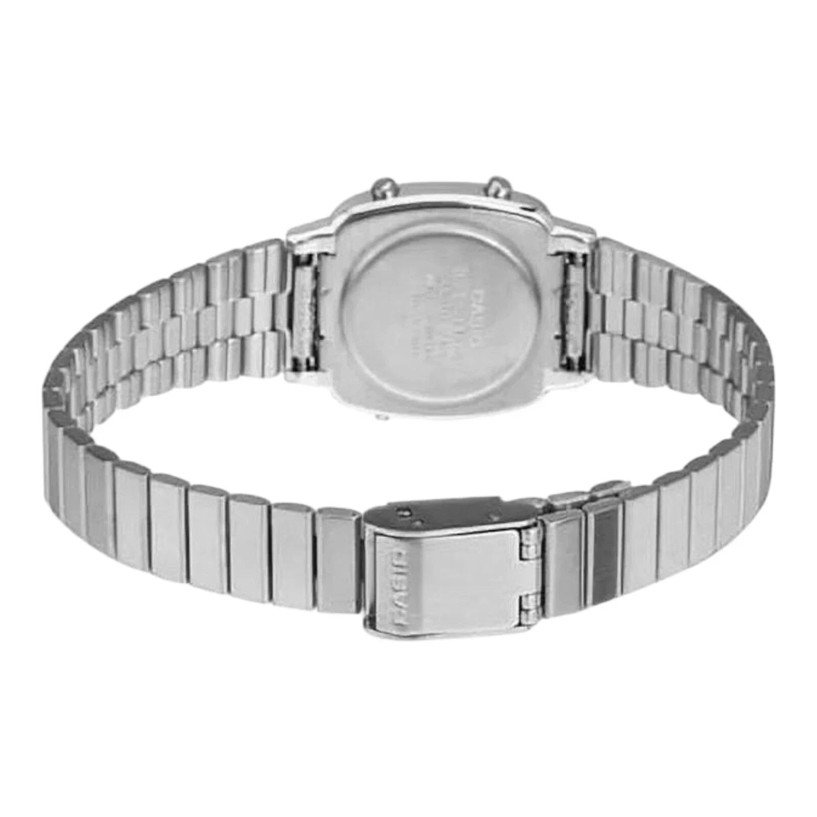 CASIO VINTAGE LA670WA-7D Women's Silver Digital Petite Watch - Casio Classics
