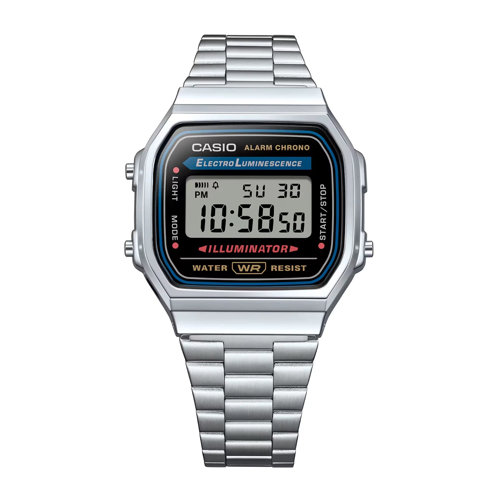 CASIO VINTAGE A168WA-1WDF A168 Vintage Silver Watch - Casio Classics