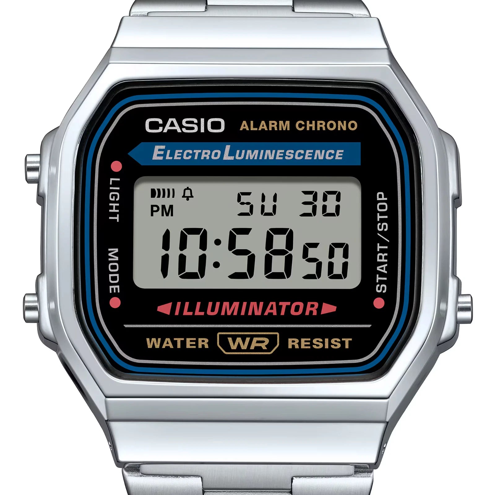 CASIO VINTAGE A168WA-1WDF A168 Vintage Silver Watch - Casio Classics