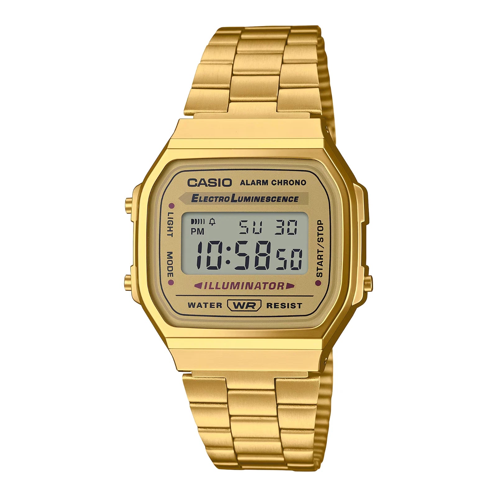 Casio Vintage A168WG-9WDF Digital Unisex Gold Watch - Casio Classics