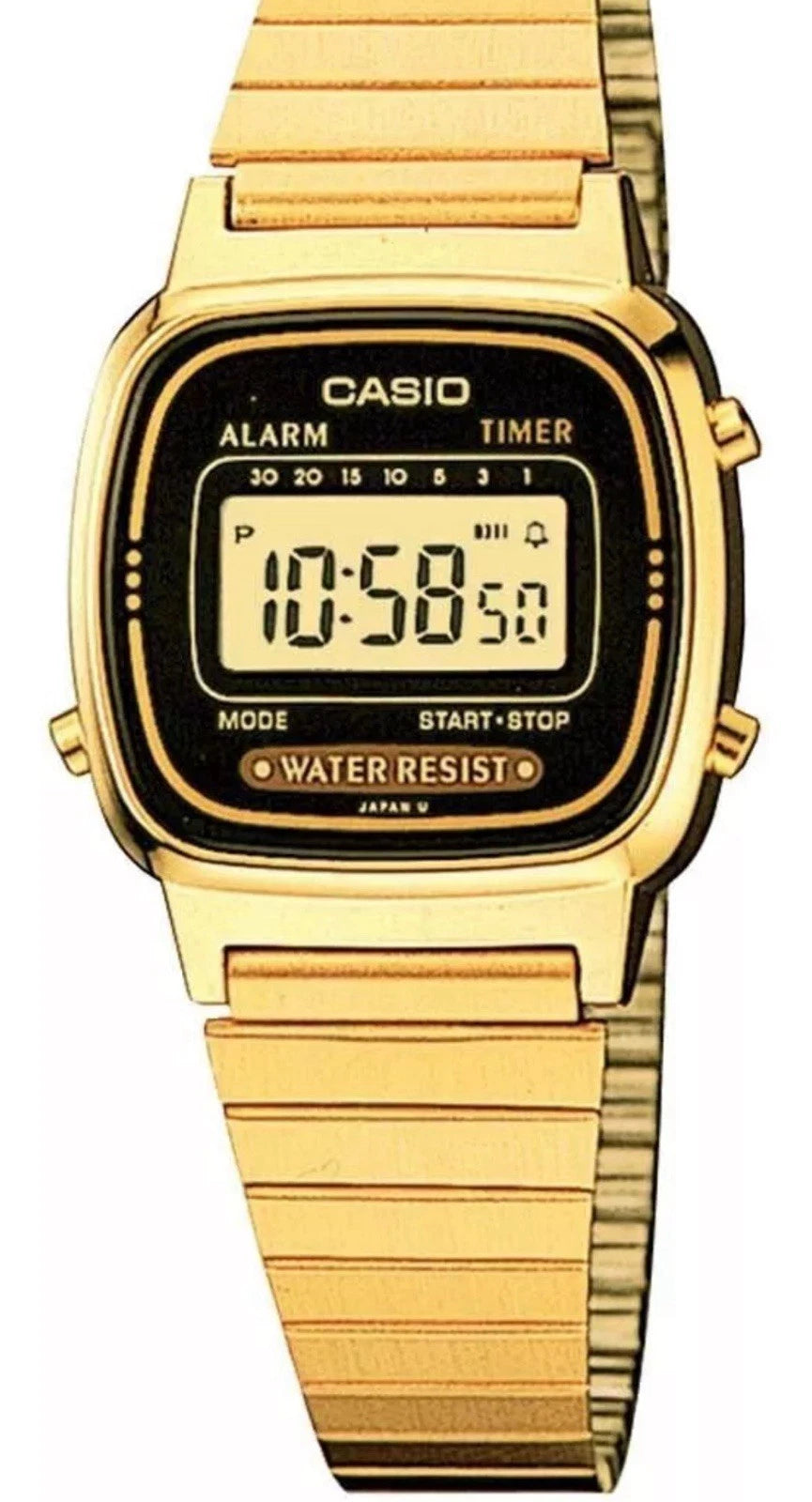 CASIO VINTAGE Classic Ladies LA670WGA-1D GOLD DIGITAL WATCH - Casio Classics